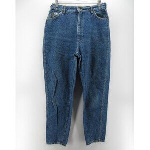 VINTAGE Lee Jeans 16 M Mom High Rise Tapered Denim Pants USA Made